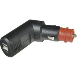 ProCar Connecteurs de rechargement USB x2, coudés Charge de courant max=5 A Convient pour (détails) USB-A Adaptateur 12 V sur 5 V, 24 V sur 5 V