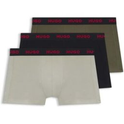 Hugo Boxers 50532611 Trunk Red 3 Unités Open Green M Homme