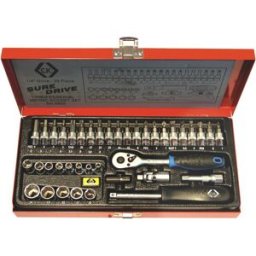 C.K Jeu de clés à douille métrique 1/4 (6.3 mm) 39 pièces T4655