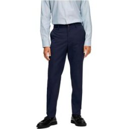 Selected Pantalons De Costume Cedric Structure Slim Fit Navy Blazer 56 Homme
