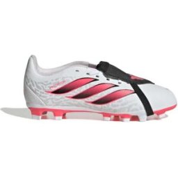 Adidas Chaussures De Football Junior Predator Club Fold-over Fg/mg Ftwr White / Solar Turbo / Core Black EU 35 1/2 Garçon,Fille