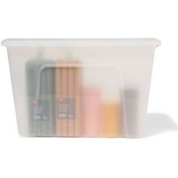 HEMA Boîte De Rangement 60L Tokyo Transparent 58x39.5x36.5 Recyclée