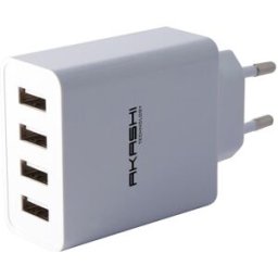 Chargeur secteur usb AKASHI ALT 4 USBAC 5 WH