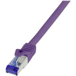LogiLink C6A079S RJ45 Câble USB CAT 6a S/FTP 5.00 m violet 1 pc(s)