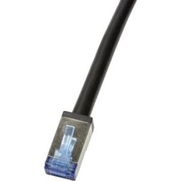 LogiLink CQ7113S RJ45 Câble réseau, câble patch CAT 6a S/FTP 20.00 m noir blindé, résistant aux UV, résistant aux huiles 1 pc(s)