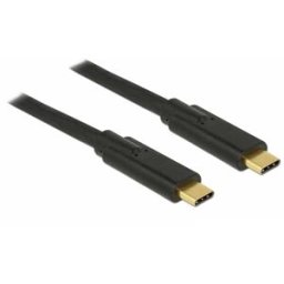 Delock Câble USB-C USB 2.0 USB-C® mâle, USB-C® mâle 4.00 m noir 83868