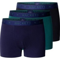 Hackett Boxers Hmu100036 Trunk 3 Unités Ink Blue L Homme
