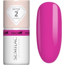 Semilac Easy Off Step 2 vernis à ongles gel lampe UV/LED teinte Magenta Crush 7 ml