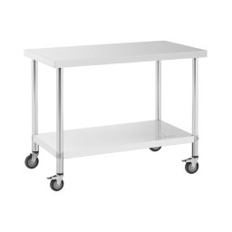 Table de travail en inox - PREMIUM - 60 x 120 cm - 158 kg - Royal Catering