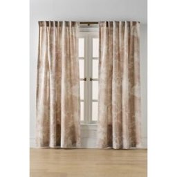 Rideau Judarn en coton-lin'sépia en Beige taille: 108" chez Anthropologie