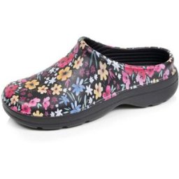 Isotoner - Sabots de jardin Femme imprimé Noir fleuri noir fleuri 36 Femme
