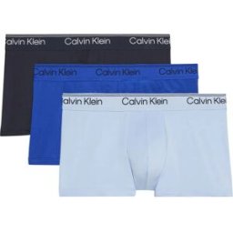 Calvin Klein Boxers Lv00nb4409 Trunk Low Rise 3 Unités Shoreline / Royalty / Blue Bell S Homme