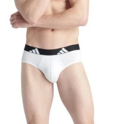 Adidas Underwear Slips Active Flex Cotton 3 Unités Black / Gre / Wh L Homme