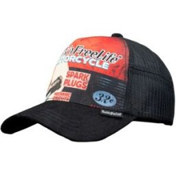 Rock´n Free Life Casquette No.240 Spark Plugs Black / Red One Size unisex