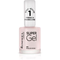Rimmel Super Gel Step 1 vernis french manucure teinte 091 English Rose 12 ml