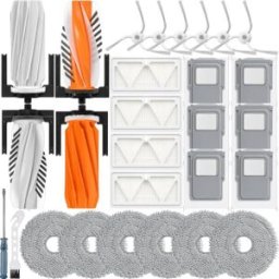 INF Kit d'accessoires de remplacement pour aspirateur robot compatible avec DJI Romo A/Romo P/Romo - 4 brosses principales, 4
