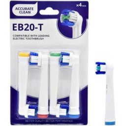INF Têtes de rechange pour brosse à dents électrique OLB - Lot de 8 avec boîte, compatible avec Braun Oral-B, POM et DuPont