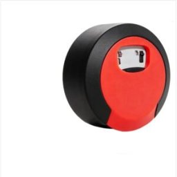 INF Coffre à clés à combinaison pour rénovation - Boîte murale sans perçage avec conception circulaire agrandie et grande Rouge