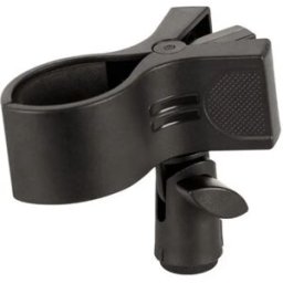 INF Clip micro grand en U - Support universel pour microphones portables filaires et sans fil, compatible avec SM58,