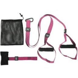 INF P3-2 Édition Sport Sangles de Suspension Multi-Fonction Réglables - Entraîneur de Suspension Portable avec Bande de Noir + Rose