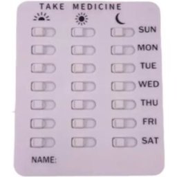 INF Carte d'enregistrement alimentation et médication pour animaux - Tableau mémo rappel à trois colonnes, plastique blanc,