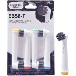 INF Têtes de rechange pour brosse à dents électrique – Lot 2 cartes, 8 têtes rondes POM DuPont, compatibles avec Braun Oral-B