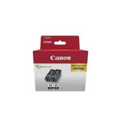 Canon PGI-35BK Twin Pack - pack de 2 - noir - original - reservoir d'encre
