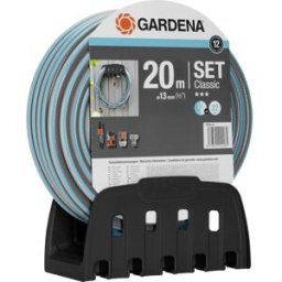 GARDENA 18005-50 mit Schlauch Porte-tuyau mural 20 m 1/2 pouce 1 set noir