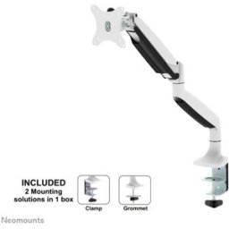 Neomounts NM-D750WHITE Support de table pour écran 1 Écran(s) 25,4 cm (10) - 81,3 cm (32) blanc inclinable, mobile