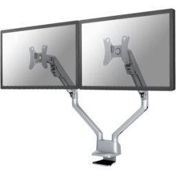 Neomounts FPMA-D750DSILVER Support de table pour écran 2 Écran(s) 25,4 cm (10) - 81,3 cm (32) gris mobile, rotatif, inclinable, réglable en hauteur