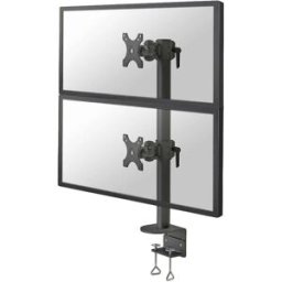 Neomounts FPMA-D960DVBLACKPLUS Support de table pour écran 2 Écran(s) 43,2 cm (17) - 124,5 cm (49) noir mobile, rotatif, inclinable, réglable en hauteur