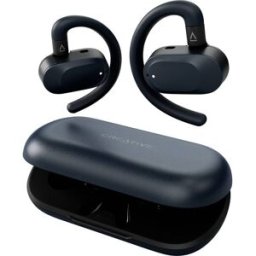 Creative Outlier GO TWS Micro-casque supra-auriculaire Bluetooth Stereo noir résistant à la sueur, résistant à leau, affichage de la charge de la batterie,