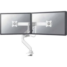 Neomounts DS75-450WH2 Support de table pour écran 2 Écran(s) 43,2 cm (17) - 81,3 cm (32) blanc réglable en hauteur, inclinable, mobile, rotatif