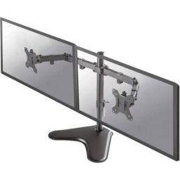 Neomounts FPMA-D550DDBLACK Support de table pour écran 2 Écran(s) 25,4 cm (10) - 81,3 cm (32) noir mobile, rotatif, inclinable, sur pied, réglable en hauteur