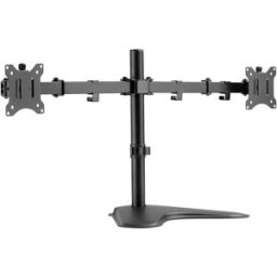 Digitus DA-90401 Support de table pour écran 2 Écran(s) 38,1 cm (15) - 81,3 cm (32) noir, noir (mat) rotatif, réglable en hauteur, inclinable, rotatif, mobile