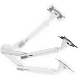 One For All Design Single white Support de table pour écran 1 Écran(s) 33 cm (13) - 88,9 cm (35) blanc réglable en hauteur, mobile, inclinable, rotatif