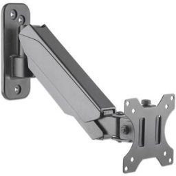 Manhattan 461603 Support mural pour écran 1 Écran(s) 43,2 cm (17) - 81,3 cm (32) noir rotatif, réglable en hauteur, inclinable, mobile, rotatif