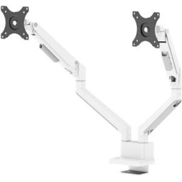 Neomounts DS70-250WH2 Support de table pour écran 2 Écran(s) 43,2 cm (17) - 81,3 cm (32) blanc inclinable, mobile, rotatif, réglable en hauteur