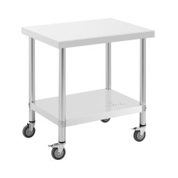 Table de travail en inox - PREMIUM - 60 x 80 cm - 135 kg - Royal Catering