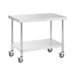Table de travail en inox - PREMIUM - 60 x 100 cm - 155 kg - Royal Catering