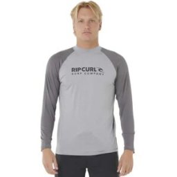 Rip Curl Rash Guard Manches Longues Shock Grey Marle S Homme