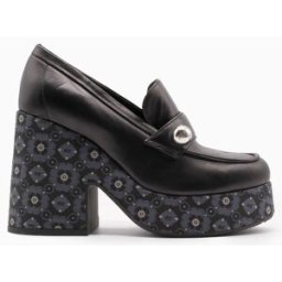 Sonia Rykiel - Mocassins en Cuir Anvillar noirs - Talon 11 cm 40