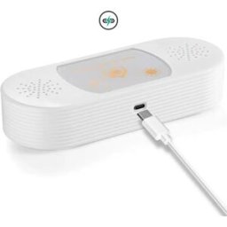 INF Purificateur d'air de bureau et mural pour salle de bain - ABS sans filtre 3-en-1 ion négatif/plasma/ozone, alimentation USB