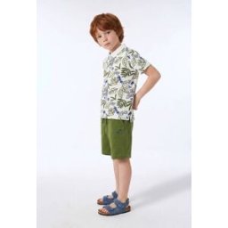 MONOPRIX Short élastiqué molleton uni en coton BIO GOTS 3 ans