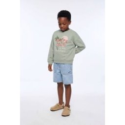 MONOPRIX Short élastiqué denim en coton 6 ans