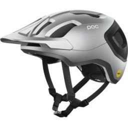 Casque de VTT POC Axion Race MIPS (Uranium Black/Argentite Silver Matt) XSM