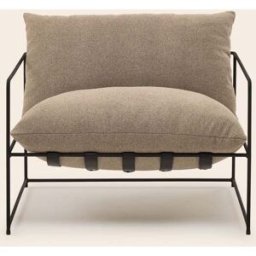 MADURA Fauteuil Alceno Glory taupe - MARRON 94x89xH90 cm