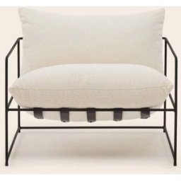MADURA Fauteuil Alceno Sym écru bouclé - ECRU 94x89xH90 cm