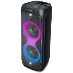 Enceinte Portable De Fête Muse M1957dj Bluetooth Avec Éclairage Rgb Noir