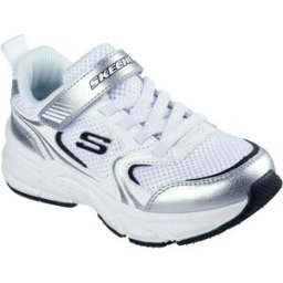 Skechers Baskets Sans Lacets Retro Graph White Pu / Silver Mesh EU 27 Fille